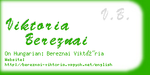 viktoria bereznai business card